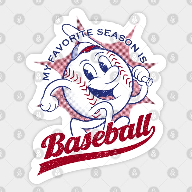 My Favorite Season Is Baseball Sticker by Sachpica